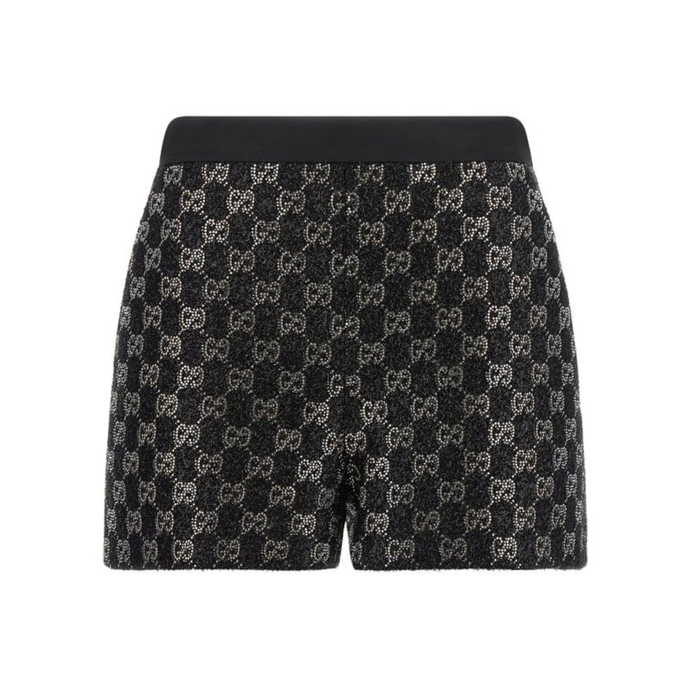 Gucci Black Viscose Bermuda Women's Shorts